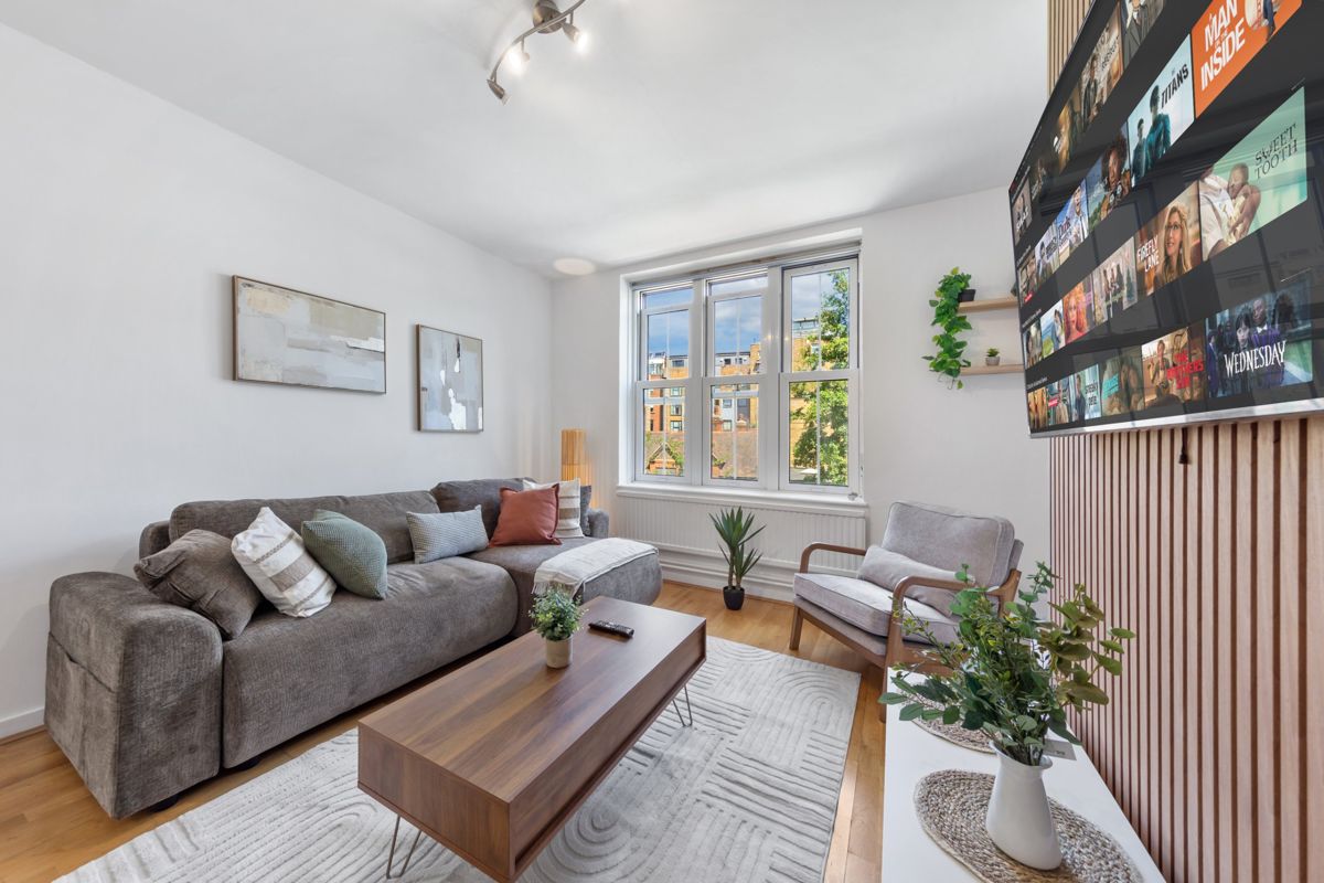 Living room in one of our Camden homes